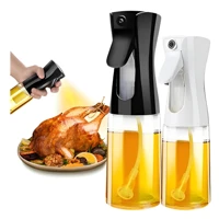 Imagem da promoção Kit 2 Spray Borrifador Azeite Óleo Vinagre Galheteiro 200ml Cor Preto e branco