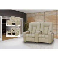 Poltrona do Papai Jetta 02 Lugares Reclinável Bege- Matrix em oferta na Amazon