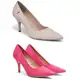 Kit 2 Scarpins Feminino Couro Bico Fino Salto Alto Conforto - Santamelia em oferta