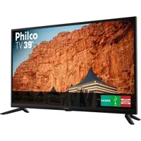 TV LED 39 Philco PTV39F61D HD com Conversor Digital Integrado 2 HDMI 1 USB Recepção Digital em oferta na ShopTime