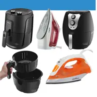 Fritadeira Elétrica sem Óleo/Air Fryer + Ferro de Passar a Vapor e a Seco em oferta na Magazine Luiza