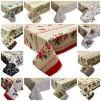 Kit 3 Toalha de mesa 6 lugares retangular tecido linhão 2,20 x 1,45 em oferta na Magazine Luiza