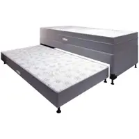 Cama Box Solteiro LightSpuma com Baú - e Cama Auxiliar 61cm de Altura Lady em oferta na Magazine Luiza