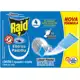 Repelente Elétrico Raid Pastilha com 1 aparelho + 4 refis em oferta