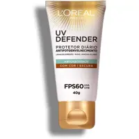 Protetor Diário L'Oréal Paris Uv Defender Antioleosidade com Cor Escura Fps 60, L'Oréal Paris em oferta na Amazon