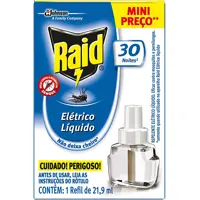 Raid Inseticida Elétrico Líquido Refil Regular 2 Unidades 32.9 Ml Cada 2 Unidades Pacote De 2 em oferta na Amazon