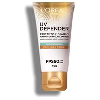 Imagem da promoção Protetor Diário L'Oréal Paris Uv Defender Antioleosidade com Cor Média Fps 60, L'Oréal Paris