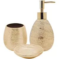 Conjunto De Banheiro Lunar Dourado Mimo Style em oferta na Amazon