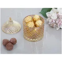 Bomboniere de Vidro com Tampa Casambiente - BOMB011AM em oferta na Magazine Luiza