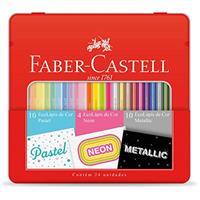 Imagem da promoção Kit Lápis de Cor Pastel + Neon + Metálico, Faber-Castell, EcoLápis, KIT/CORES, 24 Cores