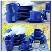 Imagem da promoção Aparelho de Jantar Chá 20 Peças Biona Cerâmica - Redondo Azul Donna