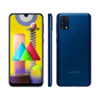 Smartphone Samsung Galaxy M31 128GB Azul 4G - 6GB RAM Tela 6,4” Câm. Quádrupla + Selfie 32MP em oferta na Magazine Luiza