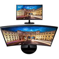 Imagem da promoção Monitor para PC Full HD Samsung LED Curvo 24” - C24F390F