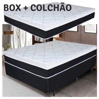 Imagem da promoção Cama Box Casal (Box + Colchão) Umaflex - Mola Ensacada 66cm de Altura Zurique 138