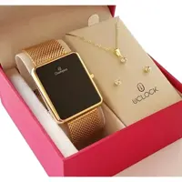Relógio Champion Feminino Digital Led + Kit Colar e Brincos em oferta na Americanas