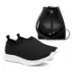 Kit Tênis Meia Feminino Liso + bolsa em oferta