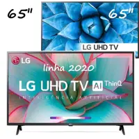 Smart TV UHD 4K LED IPS 65” LG 65UN7310PSC Wi-Fi - Bluetooth HDR Inteligência Artificial 3 HDMI 2 US em oferta na Magazine Luiza
