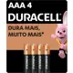 Duracell Pilha Alcalina Aaa Palito Duracell Com 4 Unidades em oferta