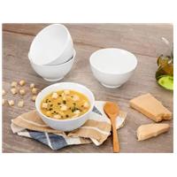 Imagem da promoção Conjunto de Bowls Branco Porcelana Schmidt 500ml - 70810132200030500000 4 Peças