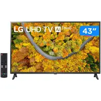 Smart TV 43” Ultra HD 4K LED LG 43UP7500 - 60Hz Wi-Fi e Bluetooth Alexa 2 HDMI 1 USB em oferta na Magazine Luiza
