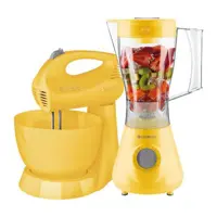 Kit Cadence Colors Amarelo - Liquidificador e Batedeira em oferta na Magazine Luiza