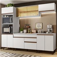 Imagem da promoção Cozinha Completa Madesa Reims 260002 com Armário e Balcão - Preto/Rustic