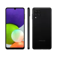 Smartphone Samsung Galaxy A22 128GB Preto 4G - 4GB RAM Tela 6,4” Câm. Quádrupla + Selfie 13MP em oferta na Magazine Luiza