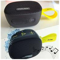 Imagem da promoção Caixa de Som Portátil WAAW by Alok ME 100SB, 5W, Bluetooth, Resistente à Água IPX6, Preto e Verde - 