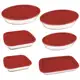 Conjunto de Assadeiras Marinex em Vidro com Tampa – 6 Peças em oferta