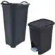 Kit Cesto de Roupa Rattan 50L + Lixeira de Pedal Rattan 7Lts - Arqplast em oferta