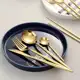 Jogo De Talheres P Aparelho De Jantar Faqueiro Inox Dourado 24 Peças - Concept em oferta