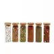 Kit Pote Hermético de Vidro Quadrado Tampa de Bambu 6 Peças - Oikos em oferta