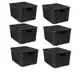 Kit 6 Caixas Organizadoras Rattan 7 Litros Com Tampa - Arqplast em oferta