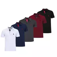 Imagem da promoção Kit 5 Camisas Polo Original Blusa Camiseta Bordado Marca Top - Surikate