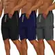 Kit 5 Bermudas Masculina Tactel Academia Corrida Esportiva 3 Bolsos - Santana Confec em oferta