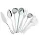 Kit Utensílios de Cozinha 7 Peças Inox Escumadeira Concha de Feijão Pegador de Macarrão - LB em oferta