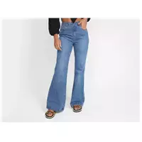 Imagem da promoção Calça Jeans Vista Magalu Flare Cintura Alta