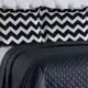 Jogo de Cama Chevron Casal Queen 3pçs Preto Cotex em oferta