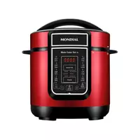 Imagem da promoção Panela de Pressão Elétrica Digital Mondial - Master Cooker Red PE-41 700W 3L Timer