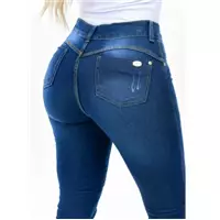 Imagem da promoção Calça Jeans feminina cintura alta levanta bumbum skinny - nb jeans