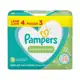 Kit Lenço Umedecido Pampers Aroma de Aloe Vera - 4 Pacotes com 48 Unidades Cada em oferta