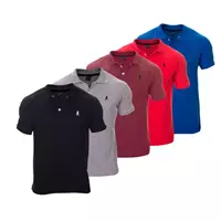 Imagem da promoção Kit 5 Camisa Polo Masculina Original Atacado C Nota Fiscal - POLO CLUB