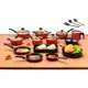 Super Jogo De Panelas 16 Peças Antiaderente Tampa De Vidro Conjunto de Panelas Dona Chefa em oferta