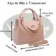 Bolsa Média feminina detalhes de corrente com alça transversal e bolso externo - Willibags em oferta