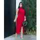 Vestido Midi feminino Tubinho Vermelho - Mira Luxo Modas em oferta