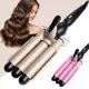 Chapinha Triondas Ondulador Formador Triplo 22mm Modelador de Cachos Onda Cabelo Cerâmica 200°C em oferta