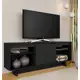 Rack 1,60m 55 Polegadas Tulum Preto - Móveis Arapongas em oferta