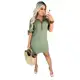 Vestido Chemise Feminino Camisao Viscolinho Manga Chamise - Rebel Cat em oferta