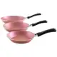 Conjunto de Frigideiras Antiaderente Tramontina de Alumínio Caribe Rosa 3 Peças em oferta