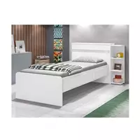 Imagem da promoção Cama Solteiro Jade com Baú 2 Gavetas J&A Móveis Color Flex Branco